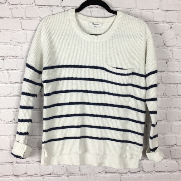 Madewell Thompson Pocket Striped Pullover Sweater - Picture 5 of 15